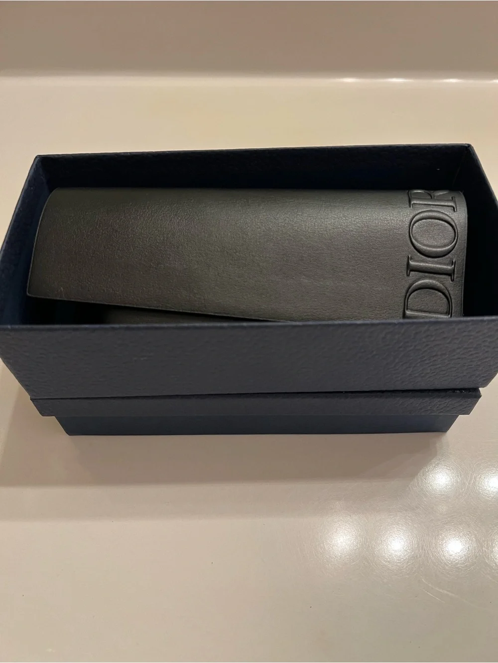 Dior Black Square Frame Sunglasses with Dark Gray Lenses